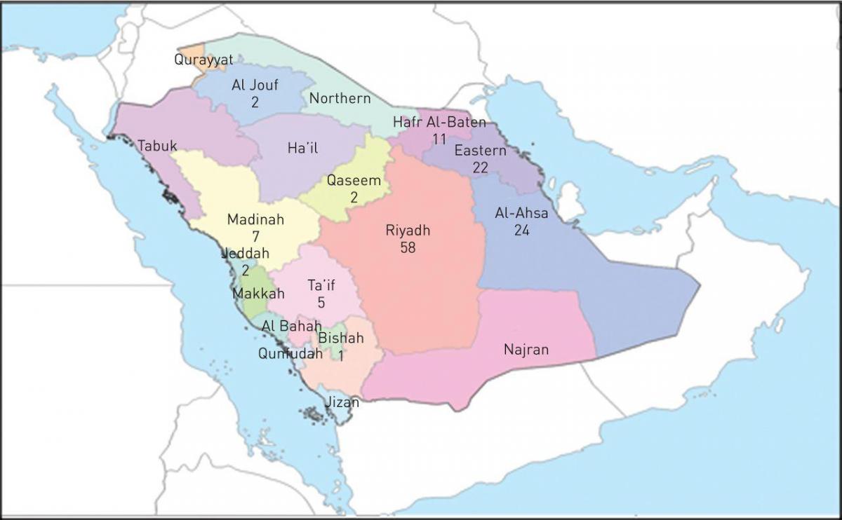 Mapa al-ahsa Saudi Arabia