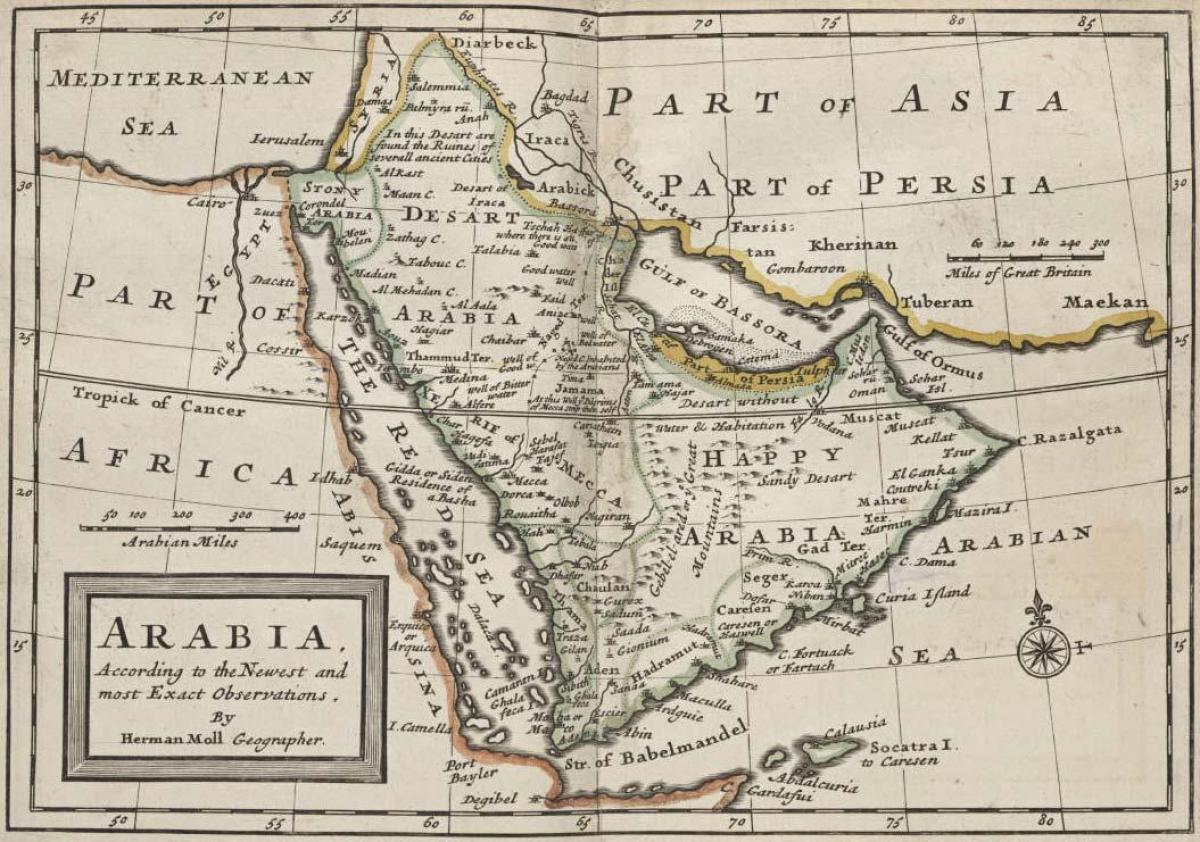 Mapa antzinako Saudi Arabia