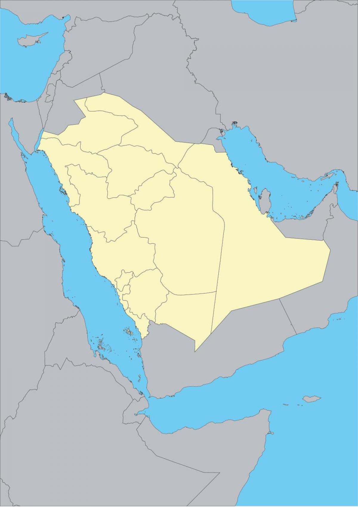 Mapa mundu erakutsiz Saudi Arabia