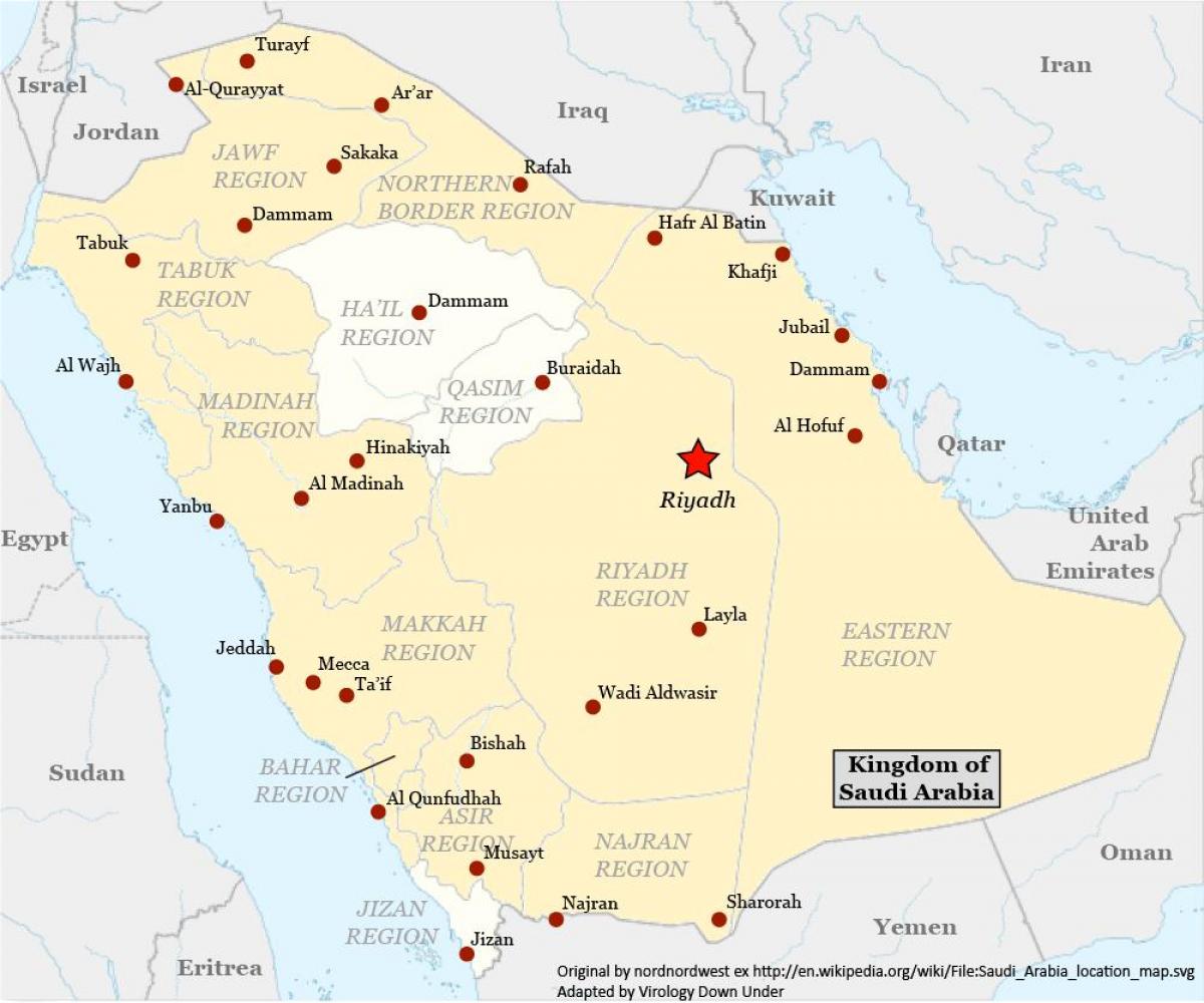 Mapa najran Saudi Arabia