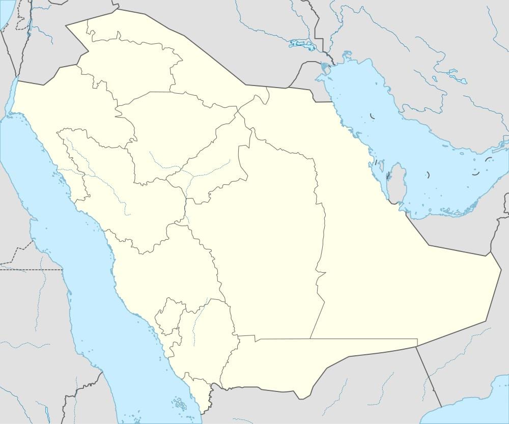 Mapa Saudi Arabia in