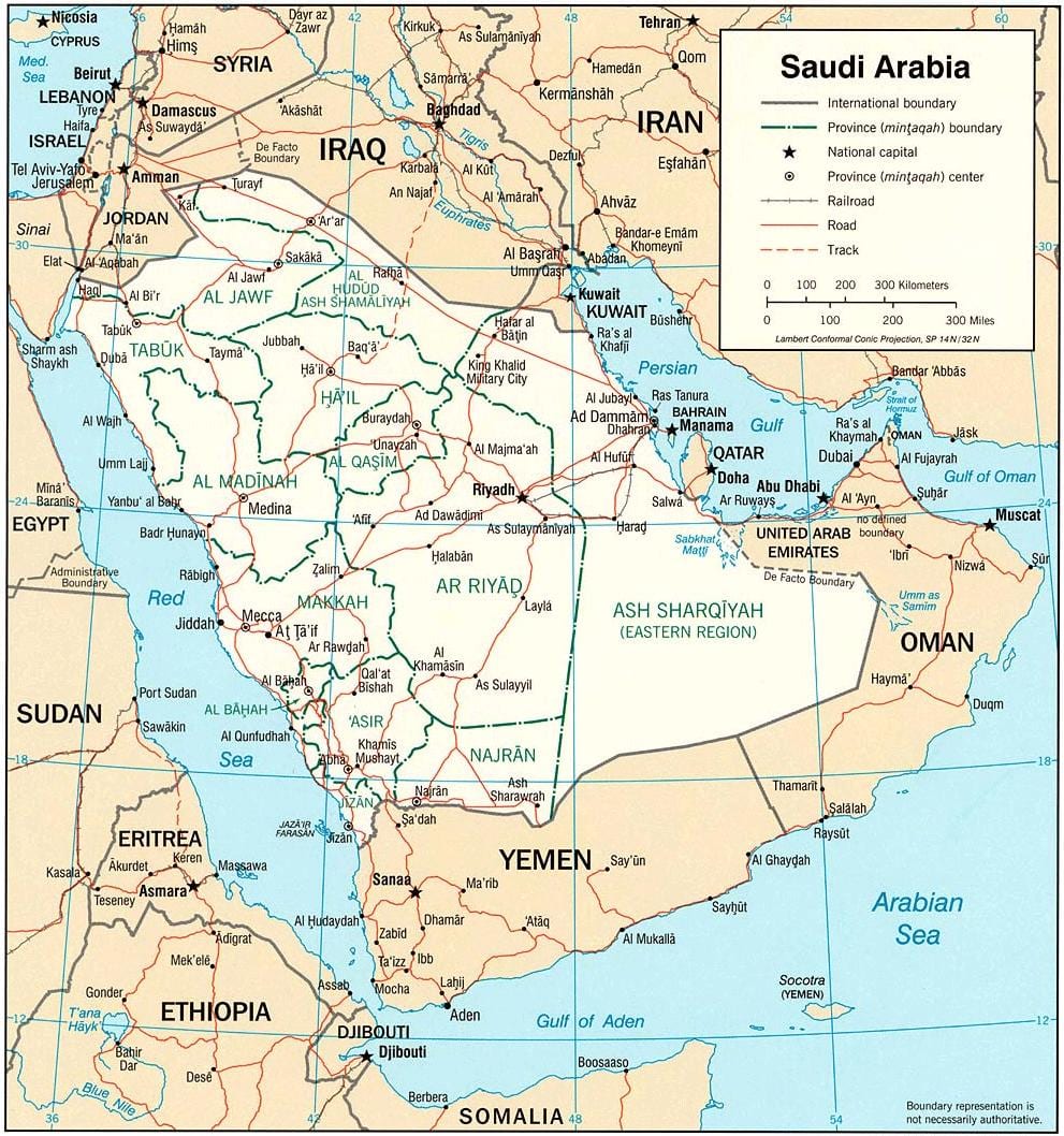 Mapa Saudi Arabia argazkiak