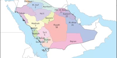 Mapa al-ahsa Saudi Arabia