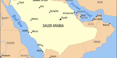 Al jouf mapa Saudi Arabia