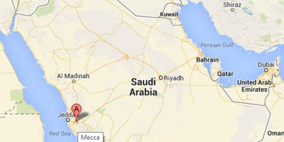Mapa makkah Saudi Arabia