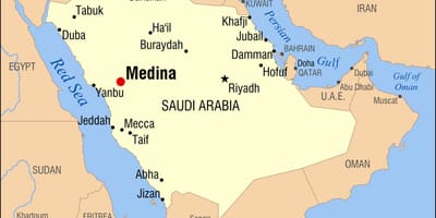 Mapa medina Saudi Arabia