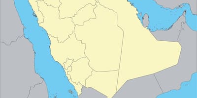 Mapa mundu erakutsiz Saudi Arabia