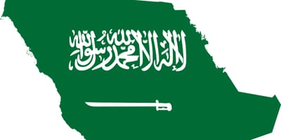 Saudi Arabia mapa bandera