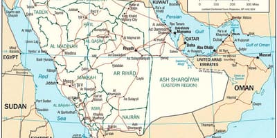 Mapa Saudi Arabia argazkiak