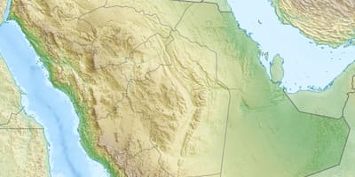 Mapa Saudi Arabia mendiak