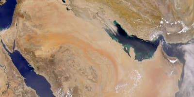 Mapa Saudi Arabia satelite