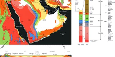 Mapa geologikoa Saudi Arabia
