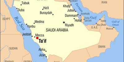 Taif KSA mapa